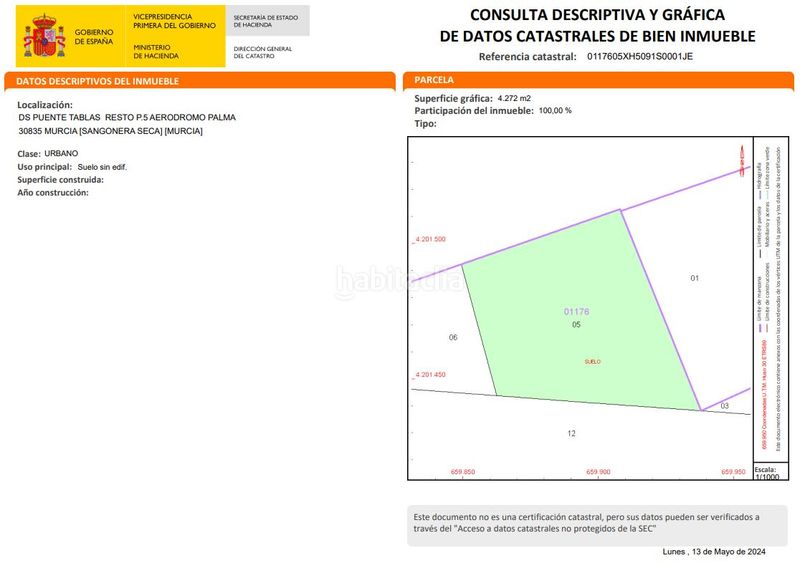 Foto 0cc99393-4cac-4e72-8ca7-65497e3abfda. Finca rústica a El Palmar Murcia