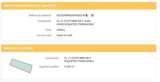 Finca rústica  Pr valls y ribarroja nº sn. Solvia inmobiliaria  suelo otros roquetes