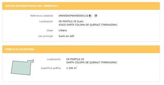 Rural plot  Cl ctra. de pontils nº 31 b. Solvia inmobiliaria  suelo otros santa coloma de queralt