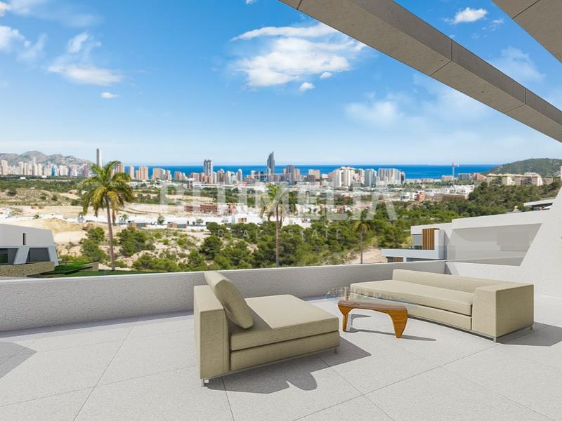 Foto c02eb4a3-7ecc-4f47-a6c9-88dd6edb4851. Dachwohnung mit parking pool in balcón de Finestrat-terra marina Finestrat