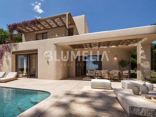 Haus  Calle antonin dvorak. Villa de estilo ibizenco con vistas al mar en venta en jávea