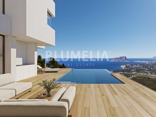 Casa  Calle pp cds jazmines. Moderna villa con vistas al mar y a la montaña en venta en benit
