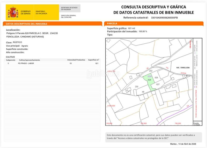 Foto e8c273bf-29b2-48a8-9dc9-4c6381b11267. Terreno residencial parcela edificable con vistas magnificas en Candamo