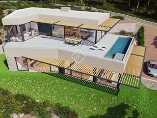 Xalet a Tamariu. Villa moderna de nueva construcción proyecto con 4 dormitorios y