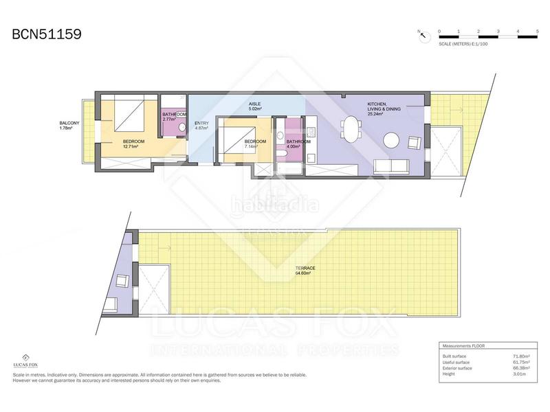 Foto 3005838a-cf7b-4f1e-a1c0-cd738b5fa160. Piso  en excelentes condiciones de 2 dormitorios con 66m terraza en venta en gràcia en Barcelona