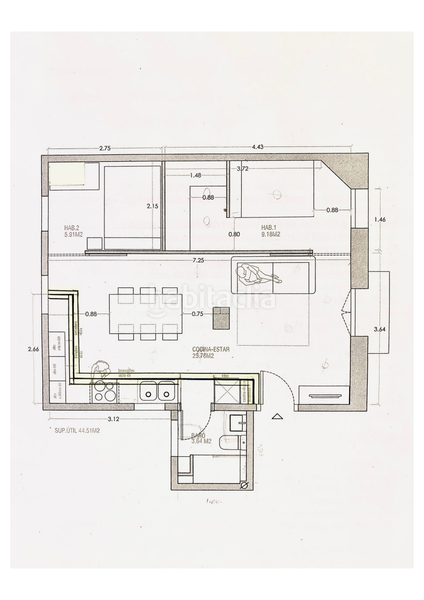 Foto 624d3f68-68f3-41c6-be58-a4fb552b511d. Location appartement avec chauffage dans Vila de Gràcia Barcelona