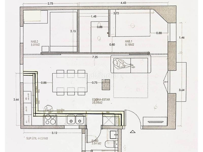 Foto f34c4cd8-2723-45c5-999c-54d85485f41c. Location appartement avec chauffage dans Vila de Gràcia Barcelona