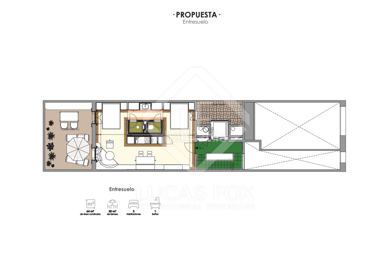 Foto b4c56f69-e338-4a83-8c37-05b1586e4285. Piso  en excelentes condiciones de 2 dormitorios con 20m terraza en venta en Sant Antoni en Barcelona