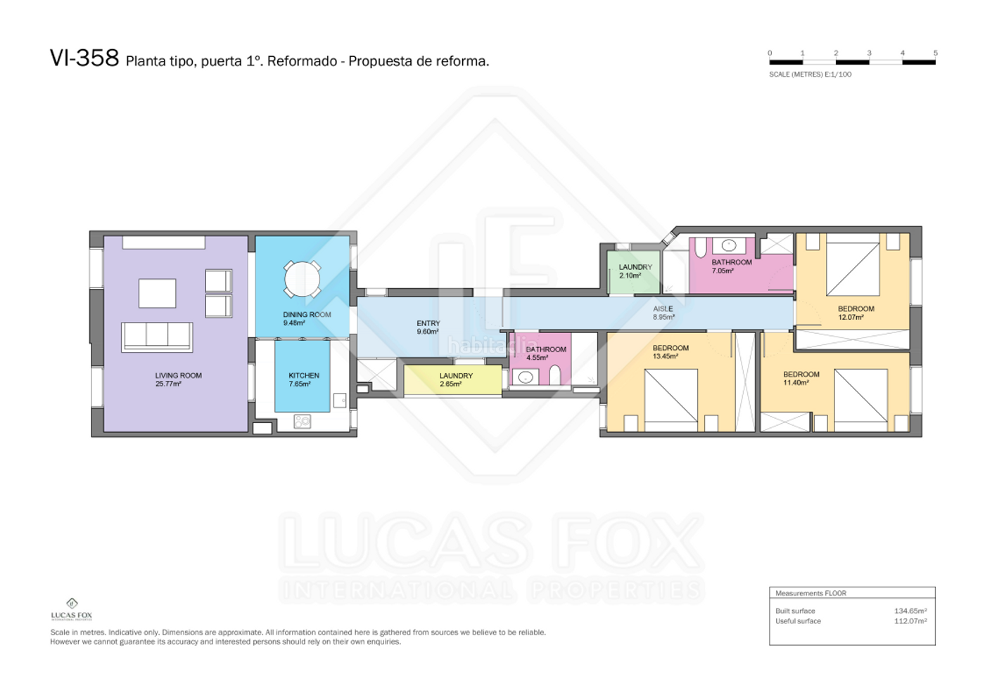 Piso renovado de 3 dormitorios en venta en Eixample Derecho, Bar Barcelona
