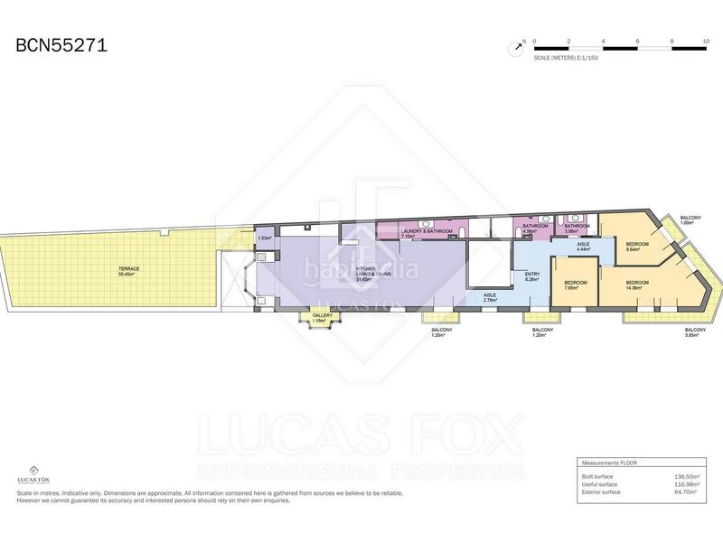 Foto e925111a-00de-40b3-b12a-09f8cc39ad5a. Piso espectacular propiedad con características únicas de época, techos altos, una terraza de 60m y licencia turística en gràcia, barce en Barcelona