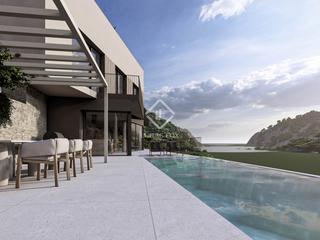 Xalet a Sa Riera-Sa Fontansa. Villa de obra nueva con vistas al mar en venta en sa riera, begu