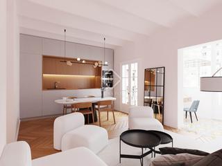 Etagenwohnung in Vila de Gràcia. En venta piso en excelentes condiciones con tres dormitorios en