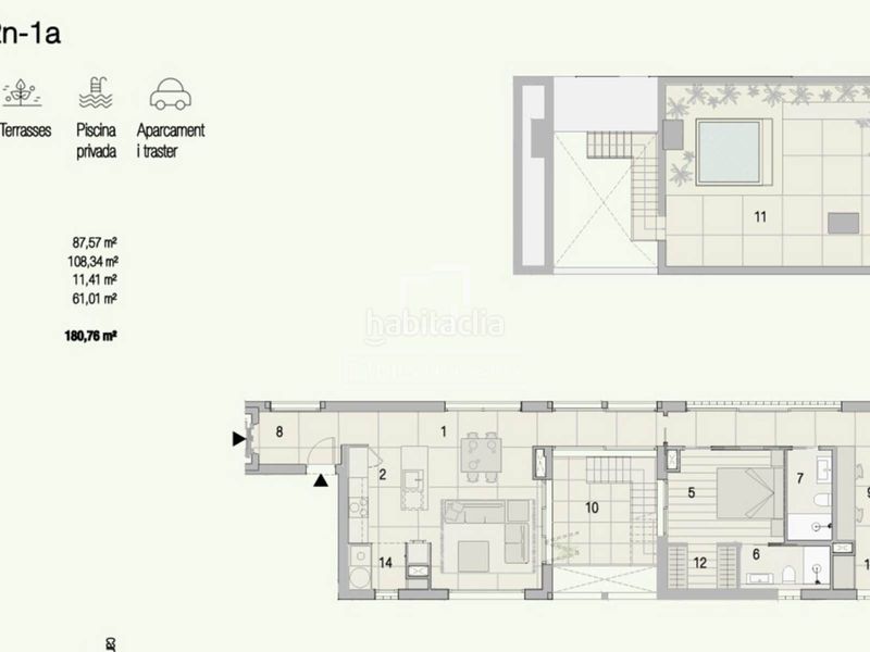 Foto 0cecd37f-3f2d-4c10-ab46-ee029ed750b3. Piso ático dúplex de obra nueva de 180 m construidos, con 3 dormitorios, 2 baños, terraza, piscina comunitaria y aparcamiento en venta en Sant Cugat del Vallès
