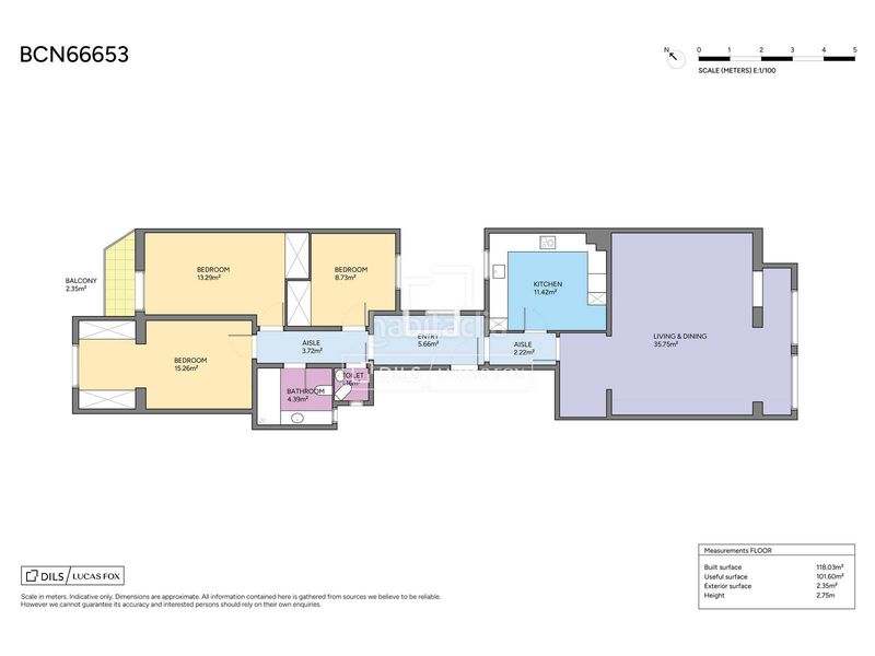 Piso de 3 dormitorios en venta en sant gervasi galvany, en Barcelona - Imagen 44