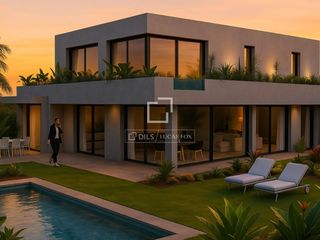 Chalet in Ciutat Diagonal. Villa diagonal privée collection residencia contemporánea de alt
