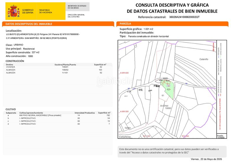Foto f286a56a-7fe6-4475-b87d-a6d5ee1a58c0. Masia a lugar o busto 23 a Meis