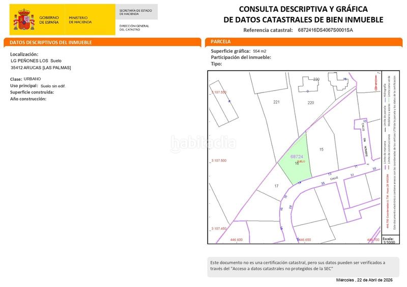 Foto fe952319-3e5d-4e2c-9da3-4363d731ff4f. Terreny residencial a Los Castillos Arucas