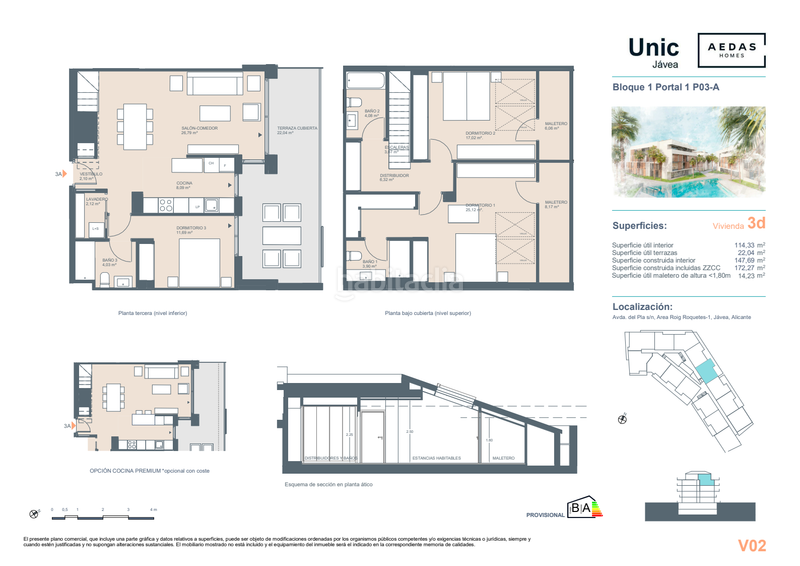 Foto 23148e54-88f4-4a13-ac7e-15cbf7dba551. Duplex con riscaldamento piscina in Centro Ciudad Xàbia