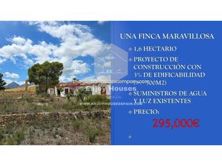 Finca rústica a El Tossal-Bello Horizonte. Oferta exclusiva en la nucía