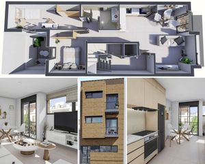 Pis  Calle huesca. Obra nueva con ascensor en cerro del águila 2 dormitorios, exter