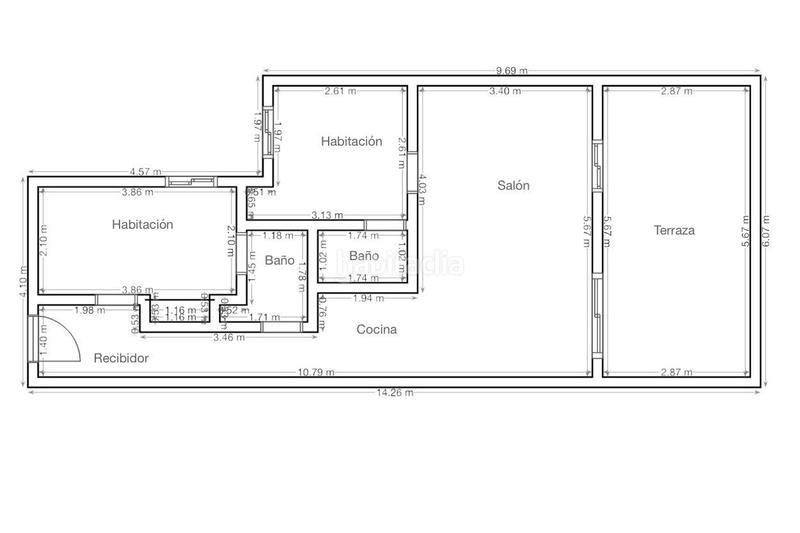 Foto f3f3d8ed-0aad-4307-b084-fd2bf3051bfa. Àtic amb calefacció a Embajadores-Lavapiés Madrid