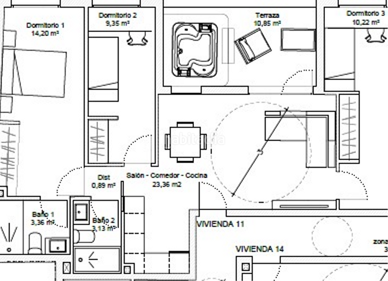 Foto f25fa070-bb59-43bf-b33a-8a80bb243e44. Attico con piscina in Centro Torre del Mar