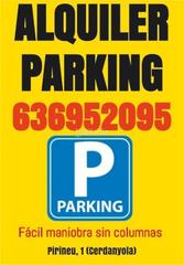 Location Parking voiture à Passeig del pirineu 1. Centre - cordelles / passeig del pirineu