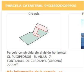 Terreny residencial a Carrer puigpedrós 5. Casa de pueblo en el vilar d´urtx - fontanals de