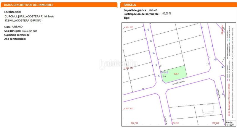 Foto 6ef7d0bf-2949-46b2-8c6e-33e80a50d795. Residential plot in carrer de ròmul 16 in Llagostera