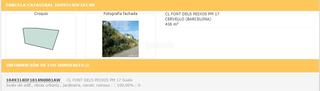 Terrain résidentiel à Carrer font dels peixos 17. Venta terreno