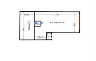 Local Comercial a Carrer de patxot i jubert 6. Local comercial 120 m2