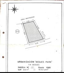 Terrain résidentiel à Carrer tajo 14. Terreno en venta begues parc