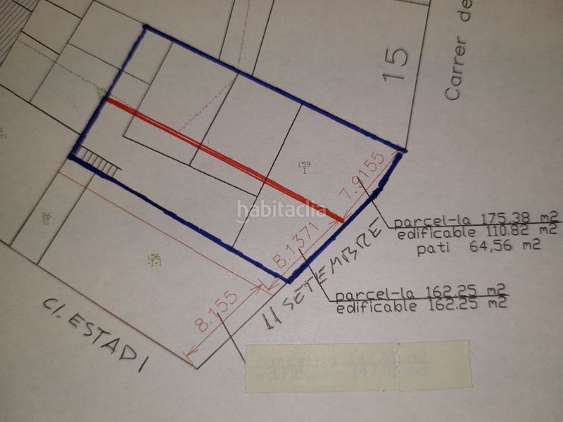 Foto 80dc1fb8-2d10-46a5-876b-f3d515e8bb2a. Residential plot in carrer onze de setembre 11 in Cervera