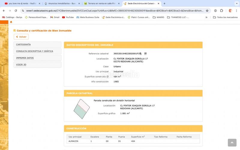 Foto da2d11cb-212d-4818-8adb-cc1fd2c8cd29. Terreno residencial en calle menéndez pelayo 2 nave co patio ó terreno para construir edificio en Redován