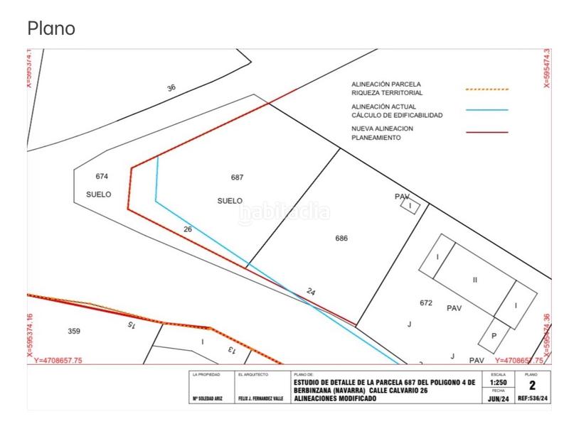 Foto 3f7c83cd-0d36-4431-9d6b-2503e0fb8359. Terreny residencial a camino calvario 26 a Berbinzana