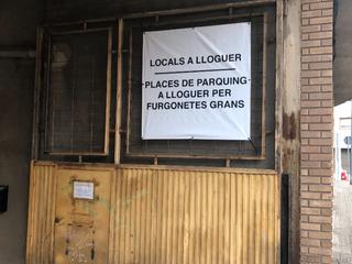 Location Parking voiture à Sant antoni maria claret 6. Plazas de alquiler exclusivas para furgonetas grandes