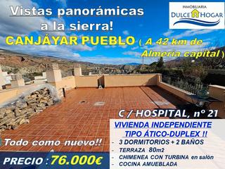 Àtic a Calle hospital 21. Gran ocasion en canjayar ( a 42 km de almeria capital )!! atico-