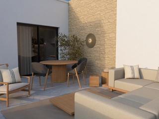 Rez-de-chaussée à Sant pancraç 48. Planta baja con patio de nueva construcción