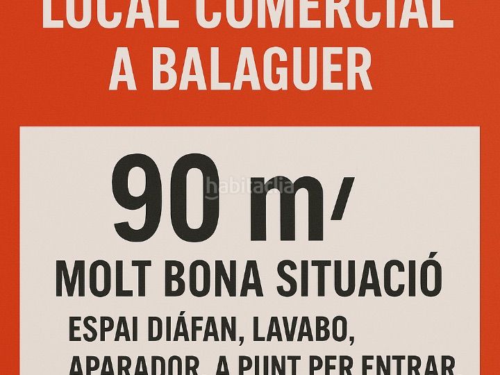 Foto 20af6e57-6828-4434-bfa4-3d0da8e96f5e. Rent business premise in sant lluis 72 in Balaguer