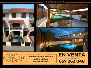 Casa en Carrer josep cabruja 12. Obra nueva en sant iscle de vallalta – chalet unifamiliar con pi