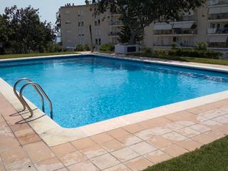 Etagenwohnung in Lluis companys 1. Piso con vistas al mar, jardín y piscina, 3 habitaciones y 2 bañ