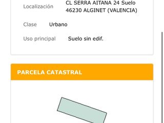 Terreno residencial en Calle serra aitana 24. Oportunidad: parcela a 20 minutos de valencia.