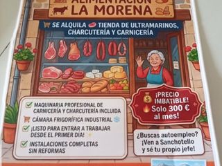 Miete Geschäftsraum in Calle mayor 1. Tienda de alimentacion, carnicería, charcuteria! alquila ahora!!