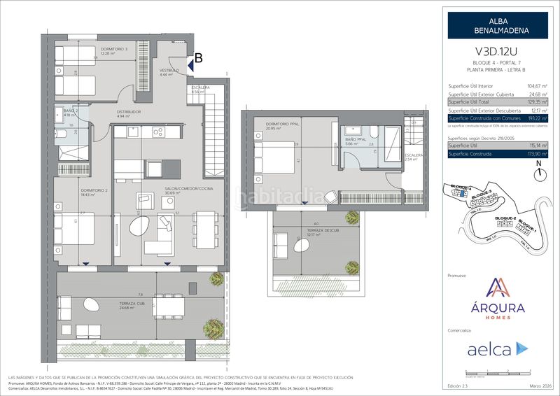 Foto f3522f1e-04a3-4161-9f77-dbd9c58aa945. Àtic 158m<sup>2</sup> amb aparcament piscina a Torremuelle Benalmádena