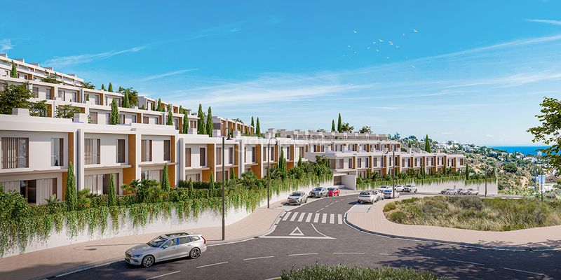 Foto f2863efd-73f8-41da-8e19-3972858b1e36. Casa adossada 157m<sup>2</sup> amb aparcament piscina a la cala Mijas Mijas