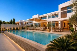 Casa  Corneja. Villa en ubicación privilegiada en can pep simó, ibiza, con vist