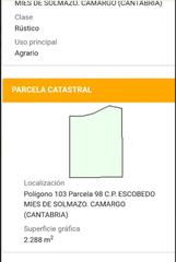 Terreno residencial  Mies de solmazo. Venta terreno en mies de solmazo