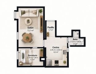 Flat  Calle de emilio ortuño