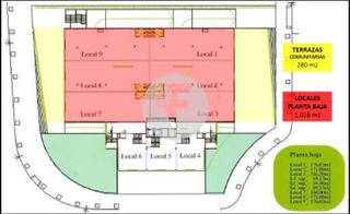Location Local commercial à Les Fonts. Local comercial diáfano de 1.235 m² en planta baja y parking de