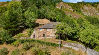 Mas à Ibias. Grupo de casas con 17 h de fincas con madera en asturias